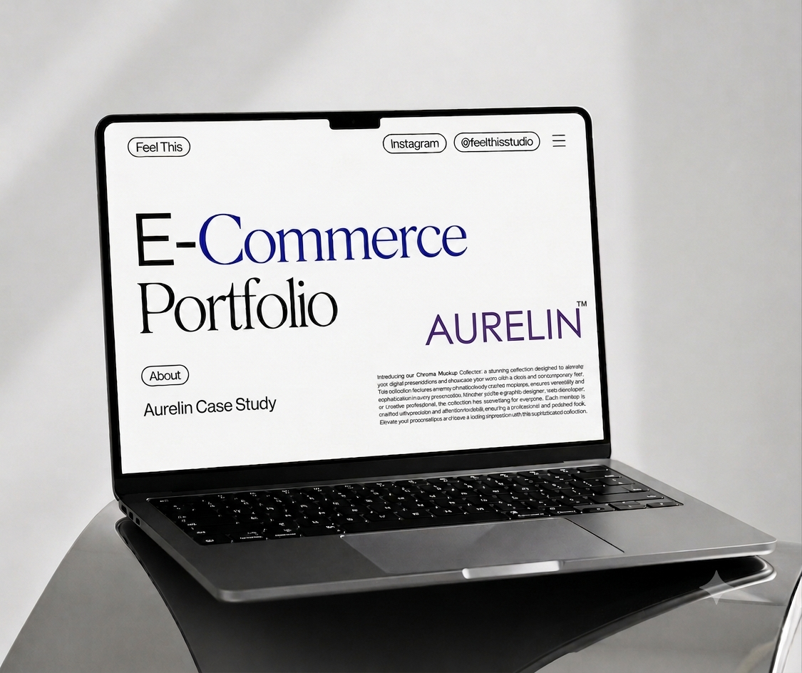 Aurelin Skincare ecommerce website redesign case study